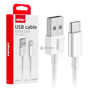 Kabel USB na USB-C 2A 200cm FullLINK AMIO-03894