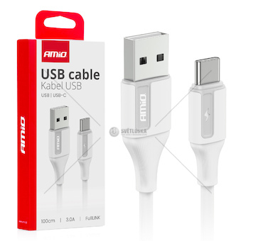 Kabel USB na USB-C 3A 100cm FullLINK AMIO-03917