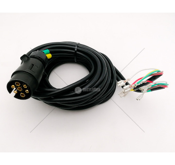 Kabeláž přívěsného vozíku se zástrčkou 7,0m / 7 žilný + kabel 2x5m
