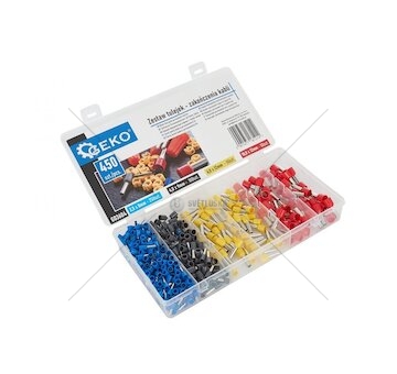 Kabelové lisovací dutinky 450ks GEKO