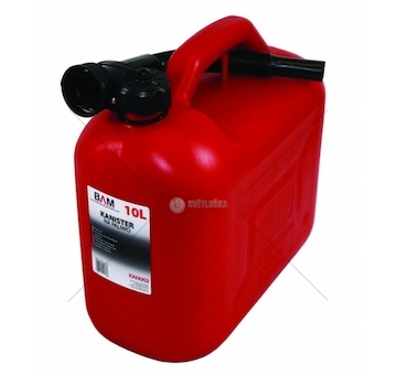 Kanystr 10l plast, červený