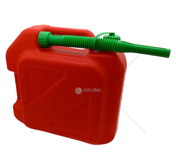 Kanystr 10l plast, červený