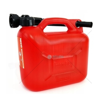 Kanystr 5l s nálevkou červený