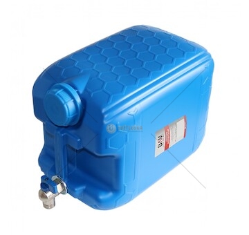 Kanystr na vodu 10L modrý s horním kohoutem na vodu - nízký
