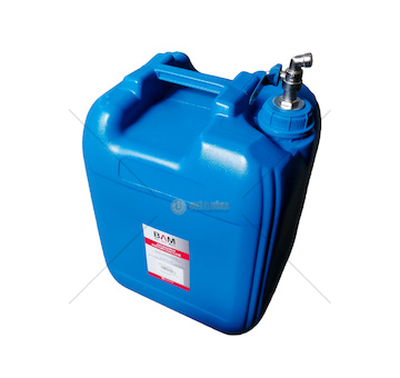 Kanystr na vodu 20L modrý kohout horní z uzávěru