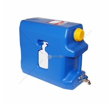 Kanystr na vodu 20L modrý s horním kohoutem na vodu B2 - mýdlenka