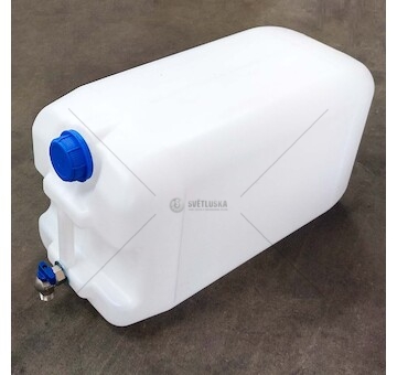 Kanystr na vodu 30L bílý kohout spodní