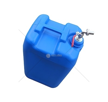 Kanystr na vodu 30L modrý kohout dlouhý z hrdla