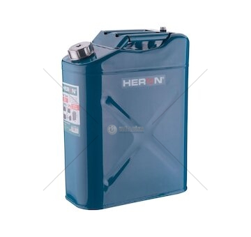 Kanystr ocelový na benzín, 20L HERON
