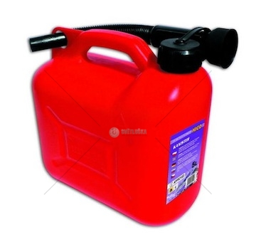 Kanystr plastový na pohonné hmoty, 10l s hubicí 0179812_A