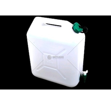 Kanystr plastový na vodu 20l s plastovým vypouštěcím kohoutkem 0053142_A