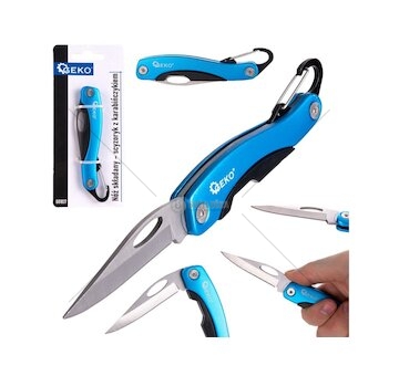 Kapesní nůž zavírací s karabinou GEKO