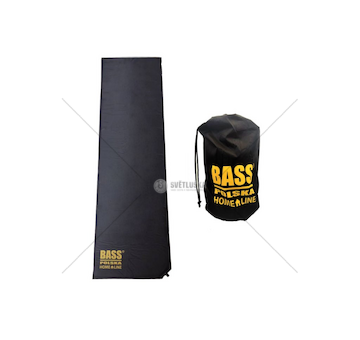 Karimatka samonafukovací 185x50x2.55cm, černá BASS