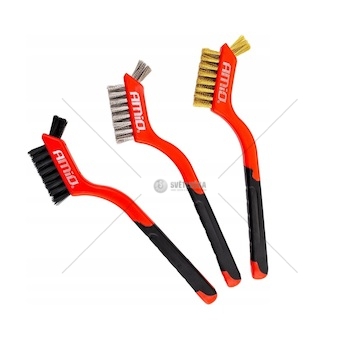 Kartáč ocelový drátěný sada 3ks