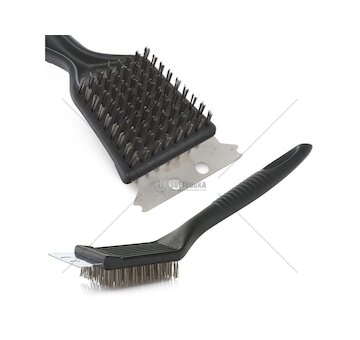 Kartáč se škrabkou na čistění grilů GEKO