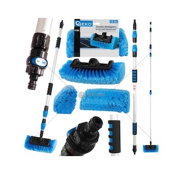 Kartáč teleskopický 130-300cm, na mytí fotovoltaických panelů GEKO