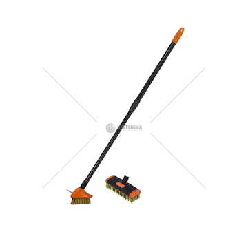 Kartáče na spáry 2ks s teleskopickou rukojetí 80-140cm