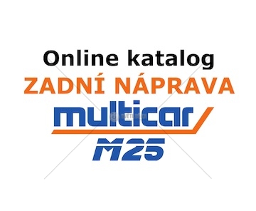 ! Katalog Multicar M25 - Zadní náprava