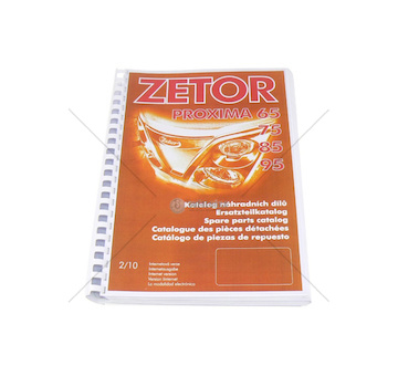 Katalog náhradních dílů Proxima 65,75,85,95 222212557