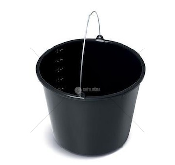 Kbelík 16L černý KBU16-S411