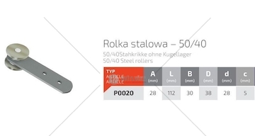 Kladka bočnice ocelová FI38 rovná PO020