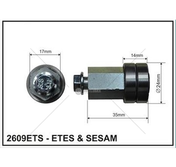 Kladka bočnice SESAM dvojitá FI24 DL.35MM  2609ETS