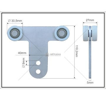 Kladka návěsu SCH SCHMITZ  MTX-735003