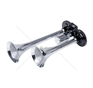 Klakson fanfára 2-tónová 12-24V AMIO-03617