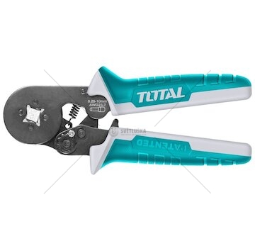 Kleště lisovací na dutinky, 160mm, industrial, TOTAL