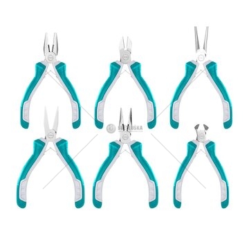 Kleště mini, sada 6ks TOTAL