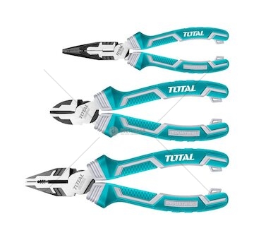 Kleště, sada 3ks, 160-180-200mm, industrial, CrV TOTAL