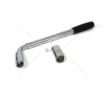 Klíč na kola 17x19 mm TÜV, GS nastavení délky ramene 350-510mm