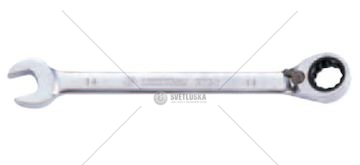 Klíč očko-plochý 13MM s chrastítkem KING TON 373213M