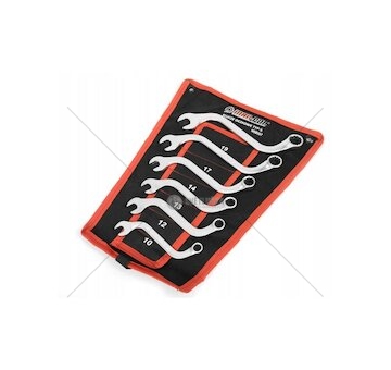 Klíče očkové-otevřené, S-typ, 6ks 10-19mm CrV MAR-POL, skládací obal