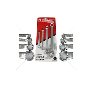 Klíče očkové Torx sada 4ks 6-24mm MAR-POL