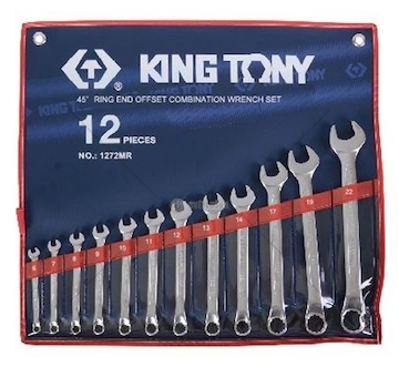 Klíče PL.-očkové 6-22MM 12SZT KING-TONY KING TON KT-1272MR