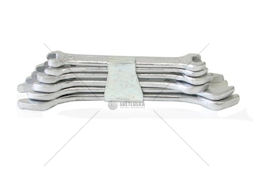 Klíče ploché 6-22mm 8ks sada profi ocelový klip