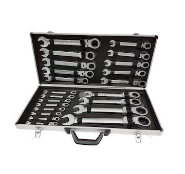 Klíče ráčnové očkoploché s kloubem 22 ks 6-32 mm MAR-POL