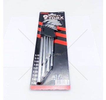 Klíče TORX profi sada 9ks hvězdy CrV