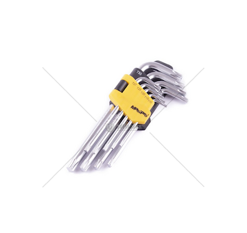 Klíče zástrčné Torx T10–T50, 9 ks - MasiPro