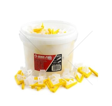 Klíny a klipy na vyrovnání dlažby v kbelíku, sada 400 ks MAR-POL