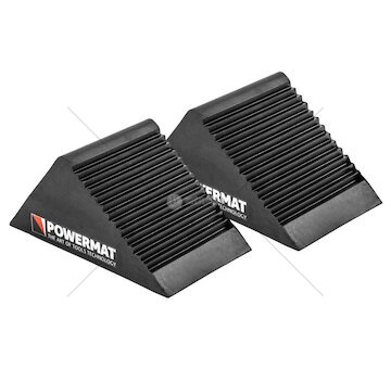 Klíny pod kola gumové 2 ks - POWERMAT