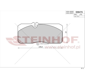 KLOCKI HAM.STEINHOF BEZ KPL.MONT. STEINHOF SM476