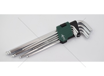 KLUCZE IMBUSOWE 1,5-10MM Z KULKA 9-ELEM. MTX MTX-AE-7157