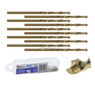 Kobaltový vrták do kovu HSS-Co, DIN 338, 1,5mm, 10ks GEKO