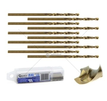Kobaltový vrták do kovu HSS-Co, DIN 338, 2,5mm, 10ks GEKO