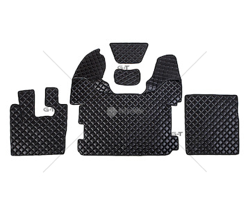 Koberec DAF 105 XF 2012- prošívaný černý  2007005/PIK/CZ