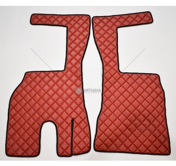 Koberec VOLVO FH4 2013- prošívaný červený  2007003/PIK/CZERW