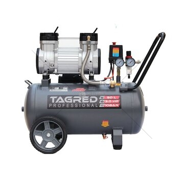 Kompresor bezolejový R2, HEAVY DUTY, 50 l, 3 kW,  230 V, 10 bar - TAGRED