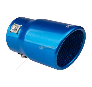 Koncovka výfuku z nerezové oceli modrá AMIO-04072